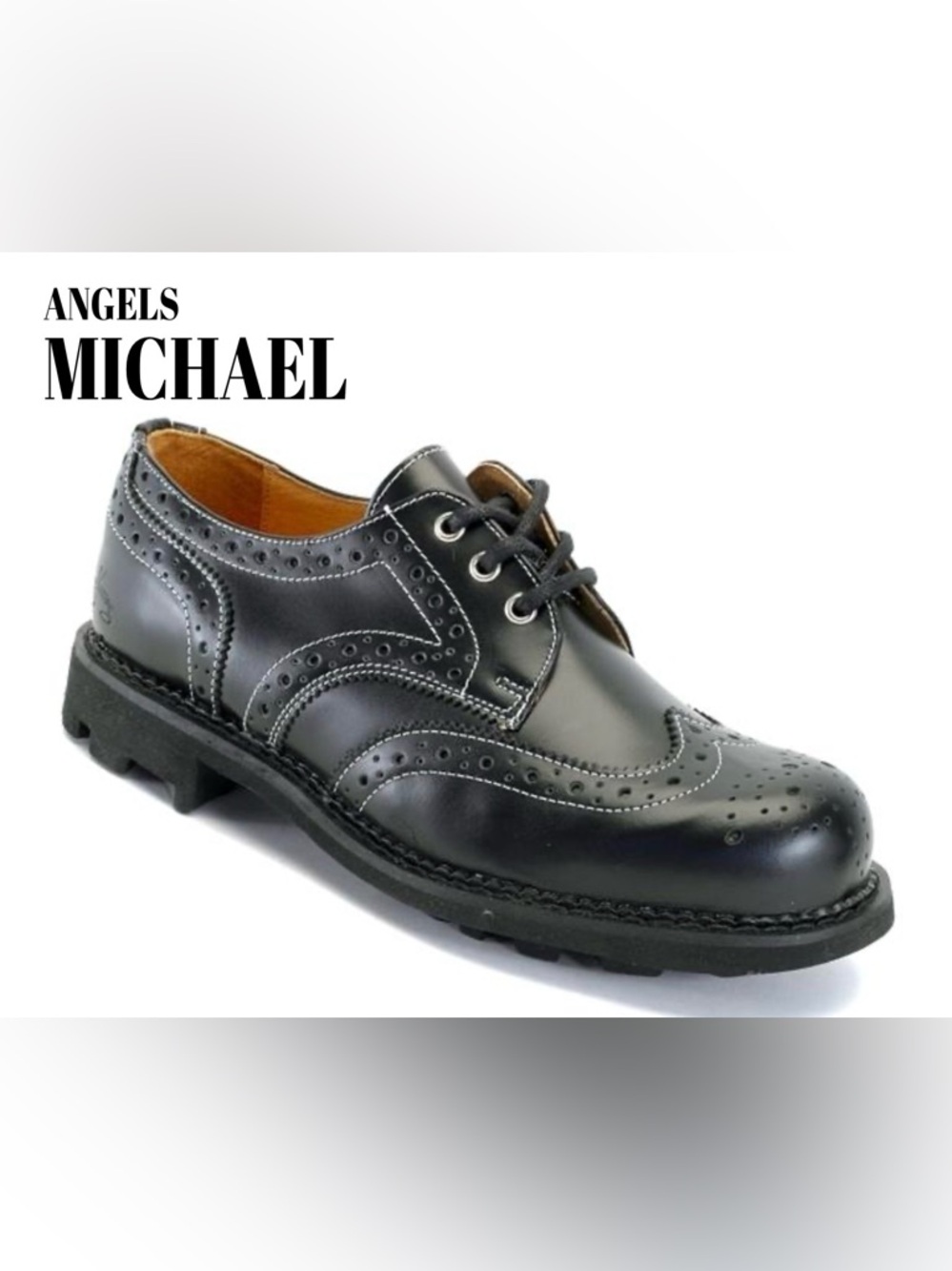 John Fluevog Classics Michael Leather Wing Tip Brogue Shoes Mens 7  Women’s 9